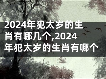 2024年犯太岁的生肖有哪几个,2024年犯太岁的生肖有哪个