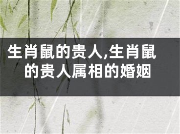 生肖鼠的贵人,生肖鼠的贵人属相的婚姻