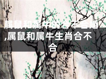 属鼠和属牛的合不合婚,属鼠和属牛生肖合不合