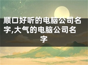 顺口好听的电脑公司名字,大气的电脑公司名字