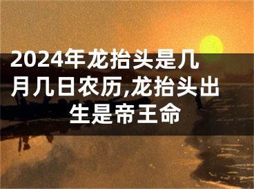 2024年龙抬头是几月几日农历,龙抬头出生是帝王命