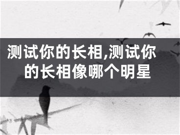 测试你的长相,测试你的长相像哪个明星