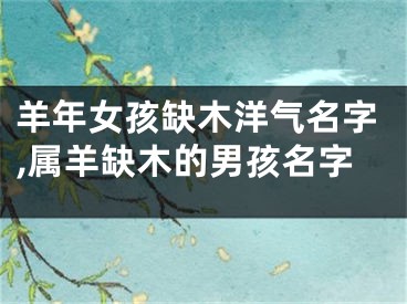 羊年女孩缺木洋气名字,属羊缺木的男孩名字