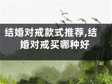 结婚对戒款式推荐,结婚对戒买哪种好