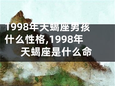 1998年天蝎座男孩什么性格,1998年天蝎座是什么命