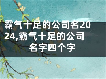 霸气十足的公司名2024,霸气十足的公司名字四个字