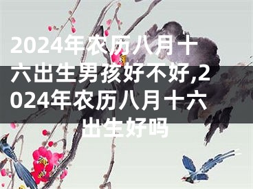 2024年农历八月十六出生男孩好不好,2024年农历八月十六出生好吗