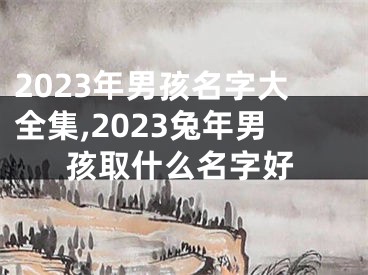 2023年男孩名字大全集,2023兔年男孩取什么名字好