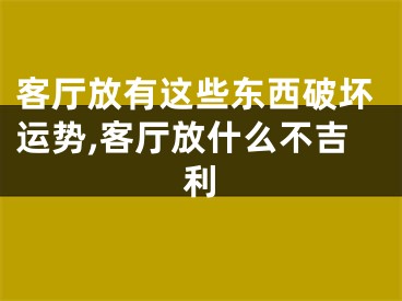 客厅放有这些东西破坏运势,客厅放什么不吉利