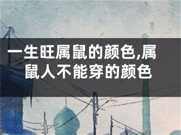 一生旺属鼠的颜色,属鼠人不能穿的颜色