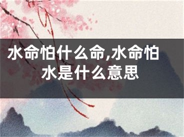 水命怕什么命,水命怕水是什么意思