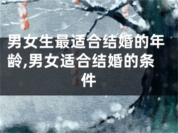 男女生最适合结婚的年龄,男女适合结婚的条件
