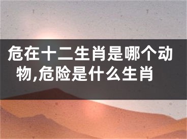危在十二生肖是哪个动物,危险是什么生肖