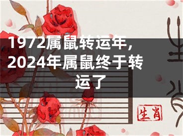 1972属鼠转运年,2024年属鼠终于转运了
