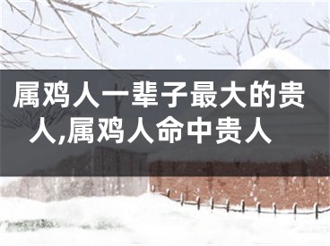 属鸡人一辈子最大的贵人,属鸡人命中贵人