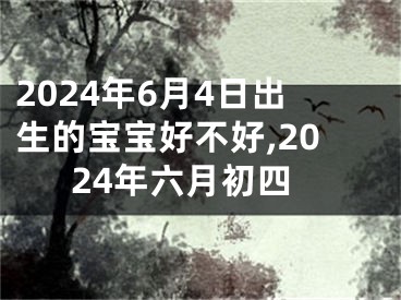 2024年6月4日出生的宝宝好不好,2024年六月初四