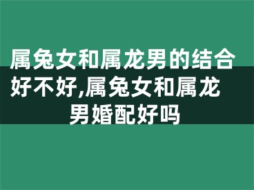 属兔女和属龙男的结合好不好,属兔女和属龙男婚配好吗