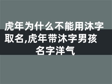 虎年为什么不能用沐字取名,虎年带沐字男孩名字洋气