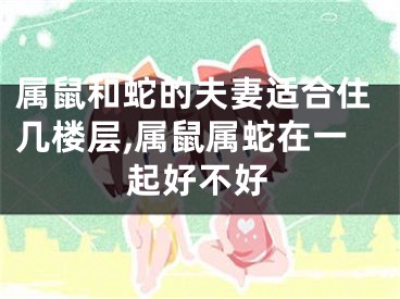 属鼠和蛇的夫妻适合住几楼层,属鼠属蛇在一起好不好