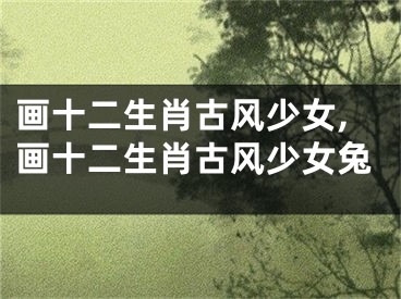 画十二生肖古风少女,画十二生肖古风少女兔