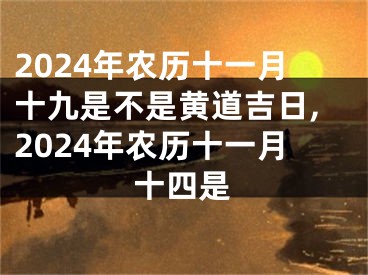 2024年农历十一月十九是不是黄道吉日,2024年农历十一月十四是