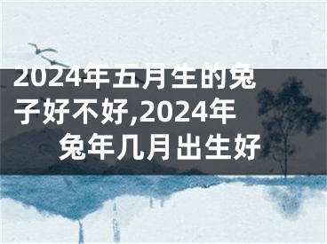 2024年五月生的兔子好不好,2024年兔年几月出生好