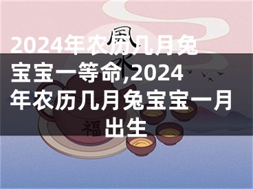 2024年农历几月兔宝宝一等命,2024年农历几月兔宝宝一月出生