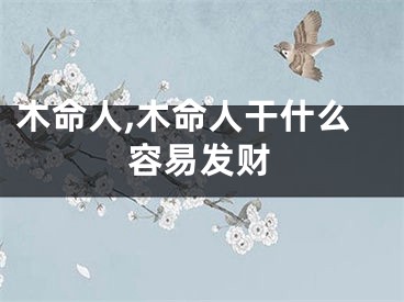 木命人,木命人干什么容易发财