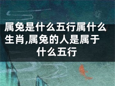 属兔是什么五行属什么生肖,属兔的人是属于什么五行