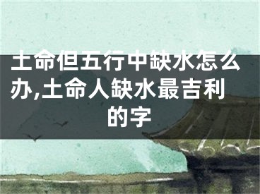 土命但五行中缺水怎么办,土命人缺水最吉利的字