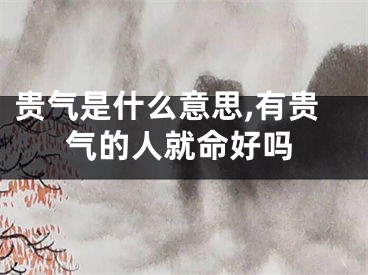 贵气是什么意思,有贵气的人就命好吗