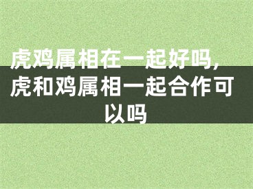 虎鸡属相在一起好吗,虎和鸡属相一起合作可以吗