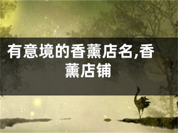 有意境的香薰店名,香薰店铺