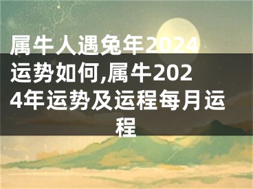 属牛人遇兔年2024运势如何,属牛2024年运势及运程每月运程