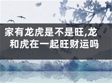 家有龙虎是不是旺,龙和虎在一起旺财运吗