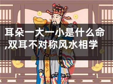 耳朵一大一小是什么命,双耳不对称风水相学
