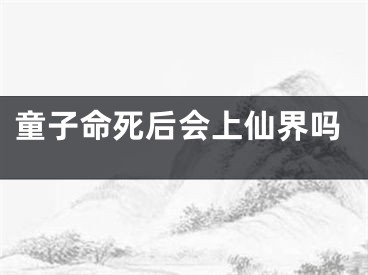 童子命死后会上仙界吗