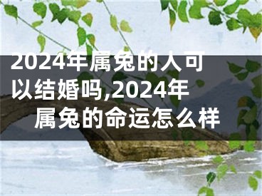 2024年属兔的人可以结婚吗,2024年属兔的命运怎么样
