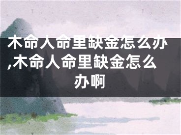 木命人命里缺金怎么办,木命人命里缺金怎么办啊