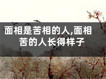 面相是苦相的人,面相苦的人长得样子