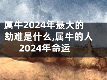 属牛2024年最大的劫难是什么,属牛的人2024年命运