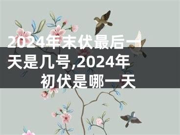 2024年末伏最后一天是几号,2024年初伏是哪一天