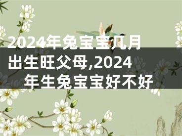 2024年兔宝宝几月出生旺父母,2024年生兔宝宝好不好