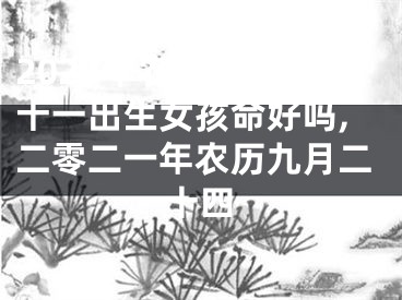 2024年农历九月二十一出生女孩命好吗,二零二一年农历九月二十四
