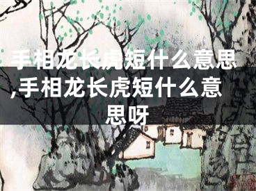 手相龙长虎短什么意思,手相龙长虎短什么意思呀