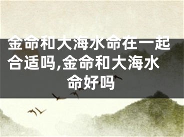 金命和大海水命在一起合适吗,金命和大海水命好吗
