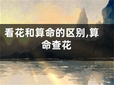 看花和算命的区别,算命查花