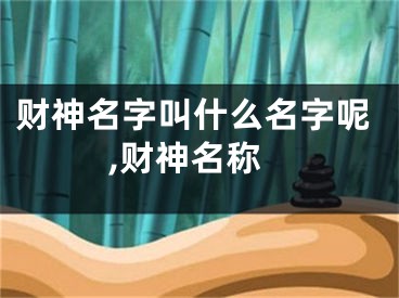 财神名字叫什么名字呢,财神名称
