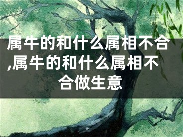 属牛的和什么属相不合,属牛的和什么属相不合做生意