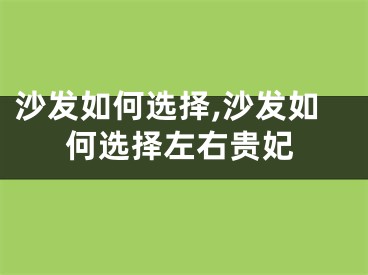 沙发如何选择,沙发如何选择左右贵妃